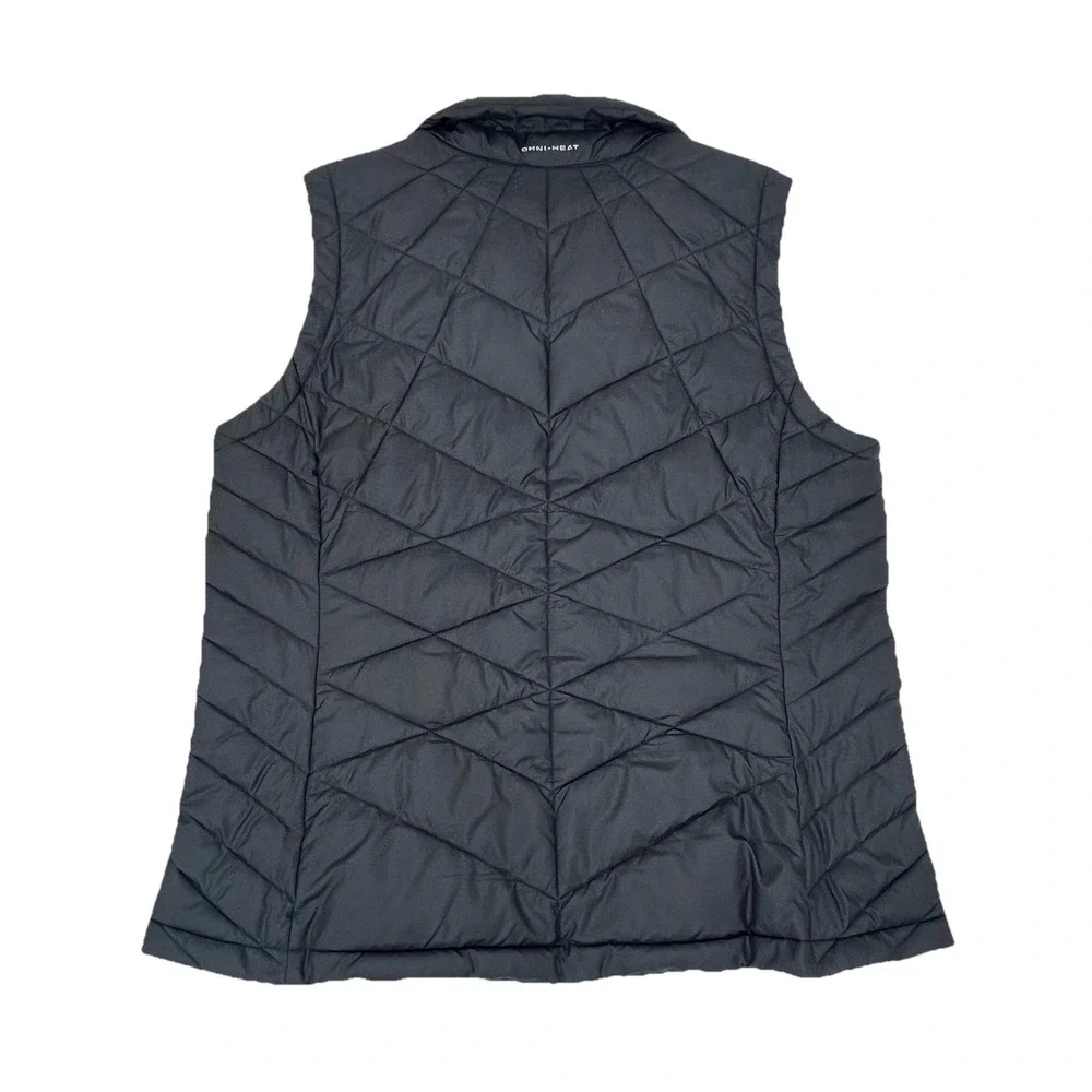 Columbia Omni Heat Insulated Puffer Vest Womens XL Black Lightweight Outdoor - Picture 7 of 11